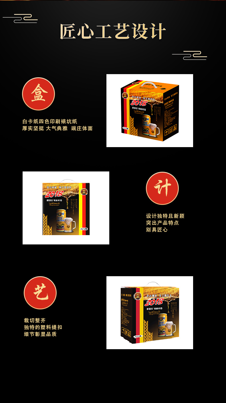 啤酒包装箱工艺展示